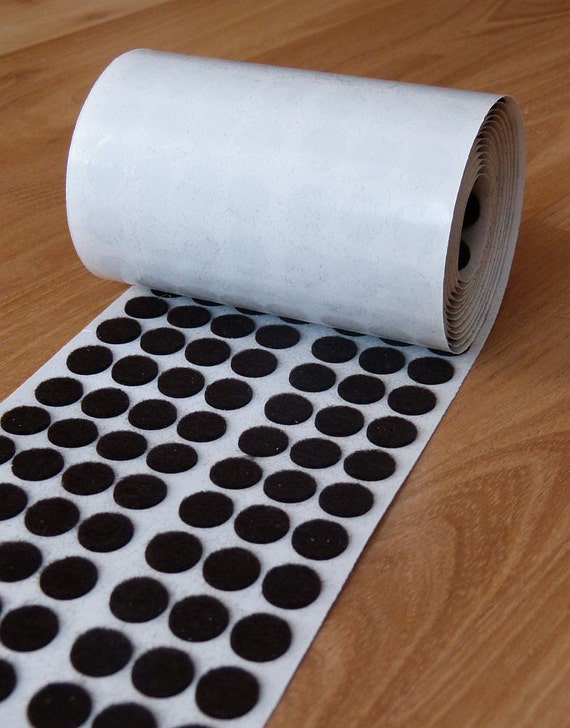 250 Self adhesive felt pads brown 1/2 inch by MKskylines on Etsy