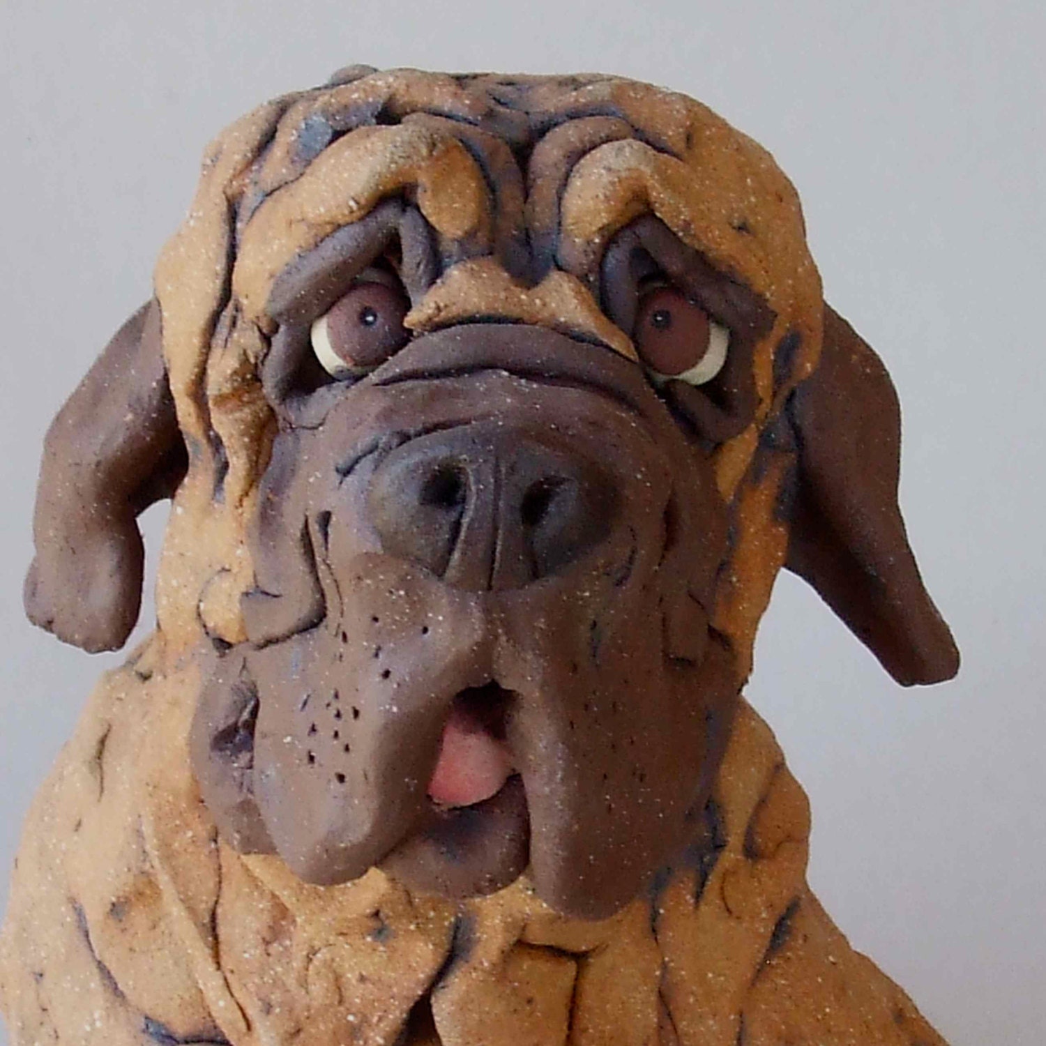 dog ceramic sculpture