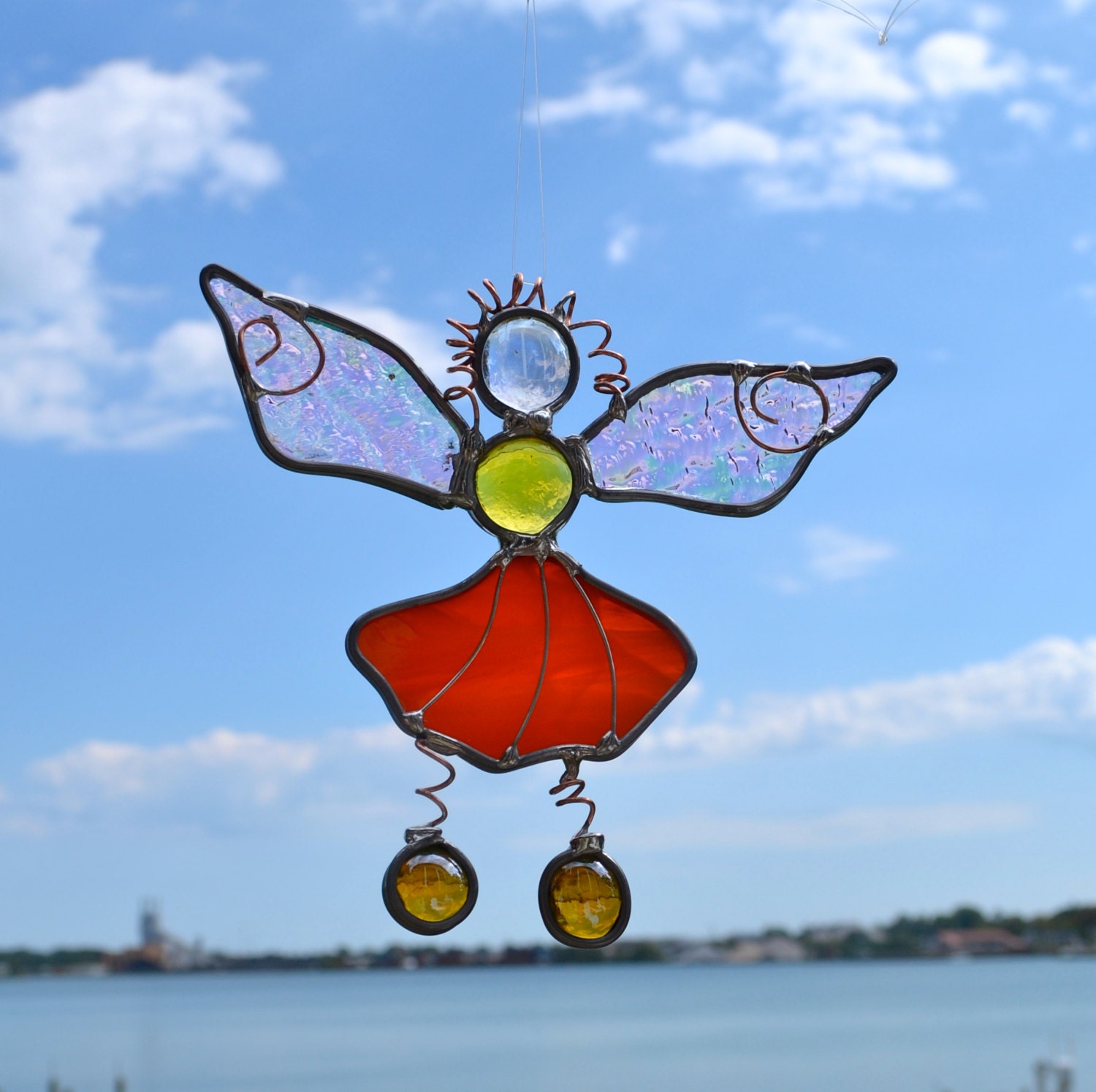 Garden Fairy Stained Glass Suncatcher