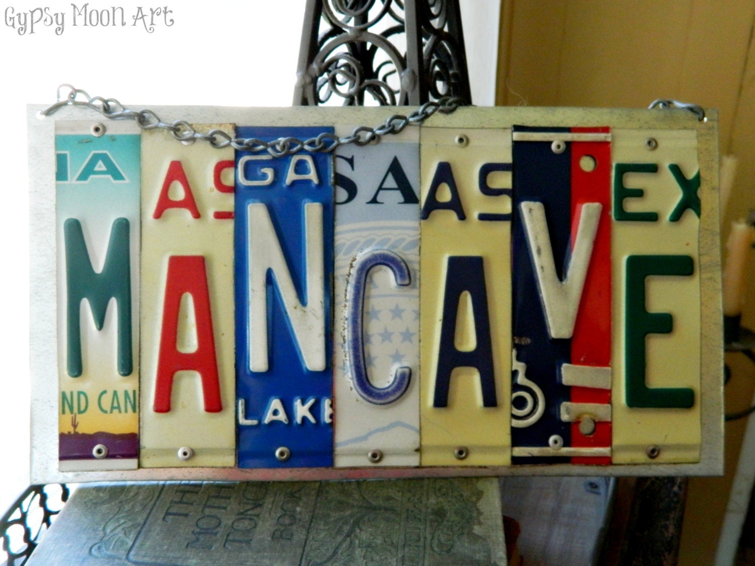 Mancave Sign. License Plate Sign Man Cave License Plate Art