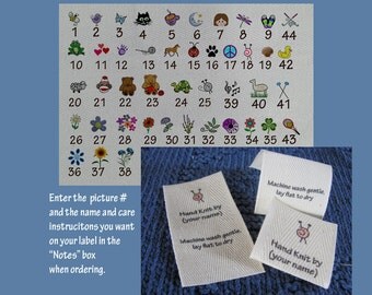 Loop Style Large Custom Knitting labels