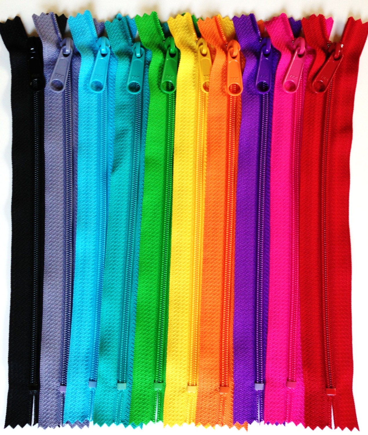 9 inch Handbag zippers 100 pcs YKK zippers wholesale choose
