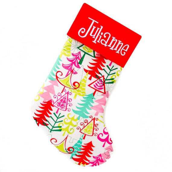 Pink Christmas Stockings Personalized 