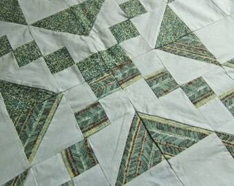 Quilt top 1950s, vintage patchwork, Worlds Fair, unfinished quilt, 50s decor, unfinished patchwork, barkcloth quilt top, chintz quilt