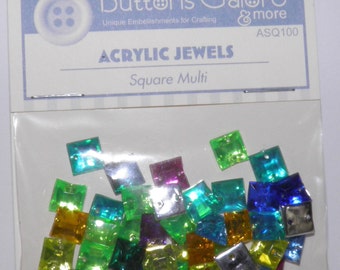 ON SALE Square Acrylic Jewels