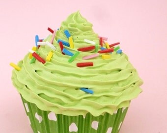 Boy first birthday party BABY BOY photo props cupcake - cake smash props fake cupcake for photography session props cupcake green icing