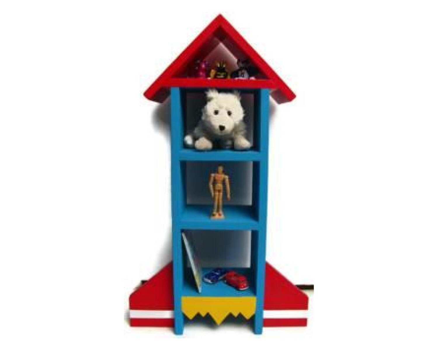 Rocket Ship Shelf Book shelf / Shelves Space by HappywoodGoods