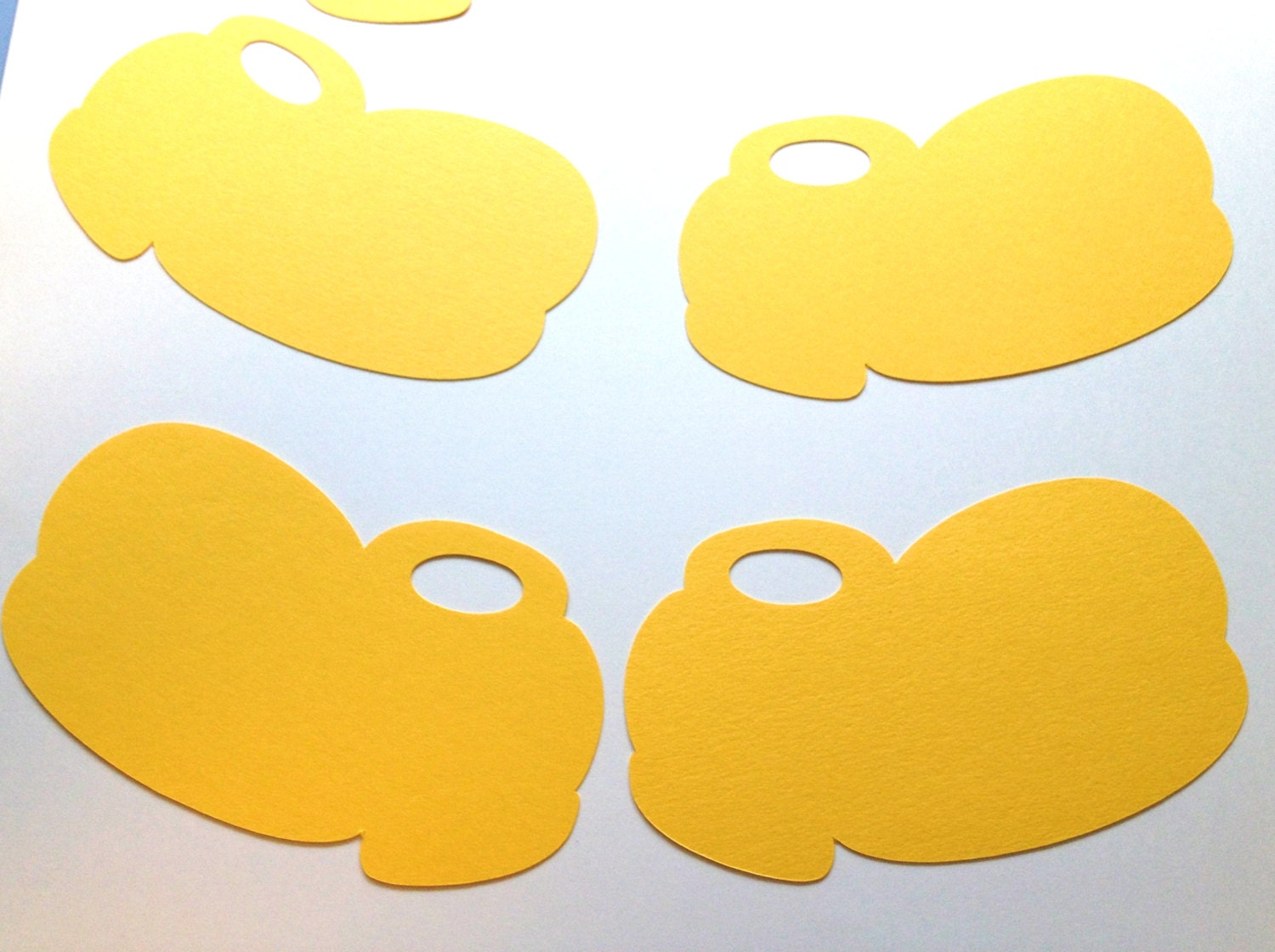 5 Mickey  Mouse  Shoes  Silhouette Yellow Cutouts Die Cut 