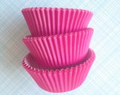Premium Pink Cupcake Liners - Designer Solid Pink Cupcake Papers (50) Il_170x135