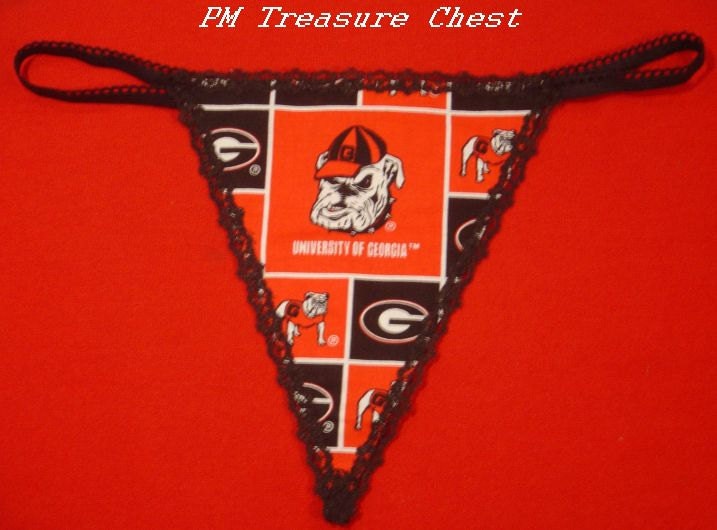 Womens UNIVERSITY OF GEORGIA Bulldogs G-String Thong Lingerie