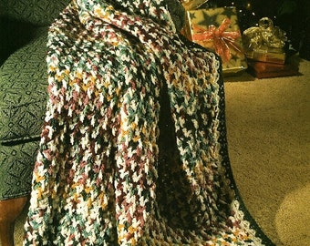 Y724 Crochet PATTERN ONLY Warm Wishes and Favorite Colors Afghan Throw ...