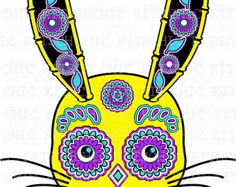 Popular items for skull rabbit on Etsy