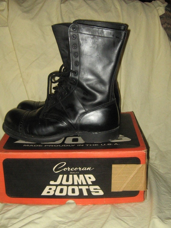 retro Combat Military Jump Boots size 10 1/2 E