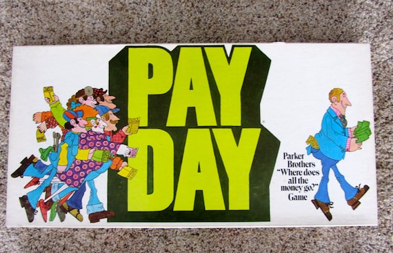 1975 PAYDAY Board game Original Box Parker Brothers by QuinlanQ