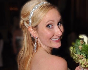 Bridal Headband, Bridal Rhinestone Headpiece, LILIA, Bridal Headpiece, Crystal Headband, Bridal Headband, Braided Headband