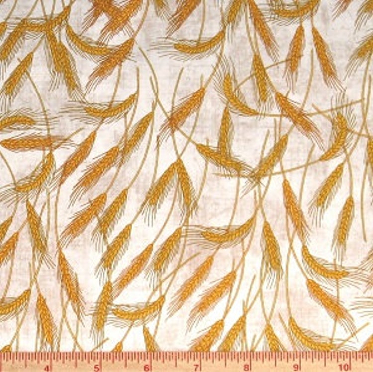 Harvest Wheat Print on Quilt Fabric from RJR Fabric's by fabric406