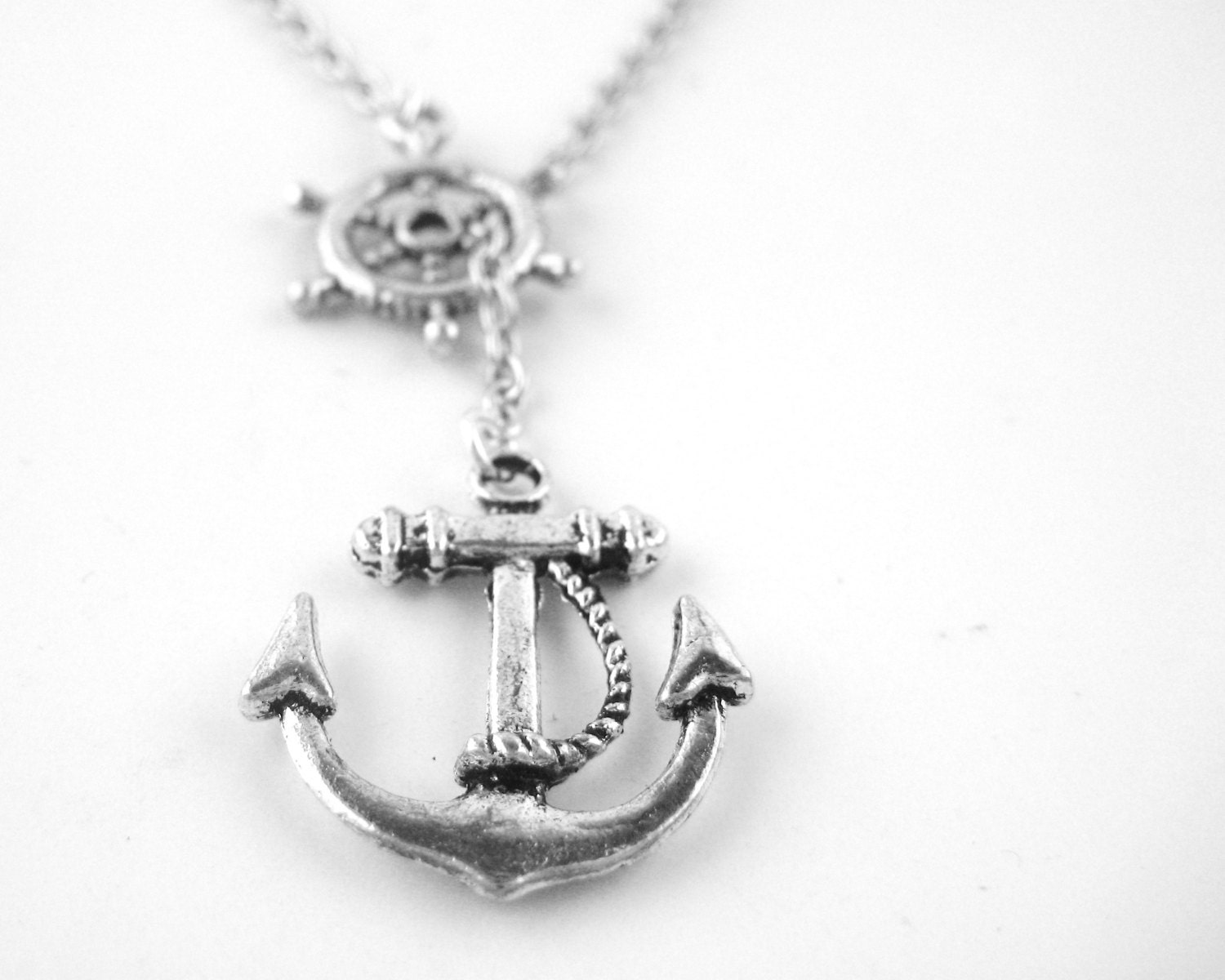 Silver Anchor Jewelry Navy Girlfriend Necklace Navy Wife