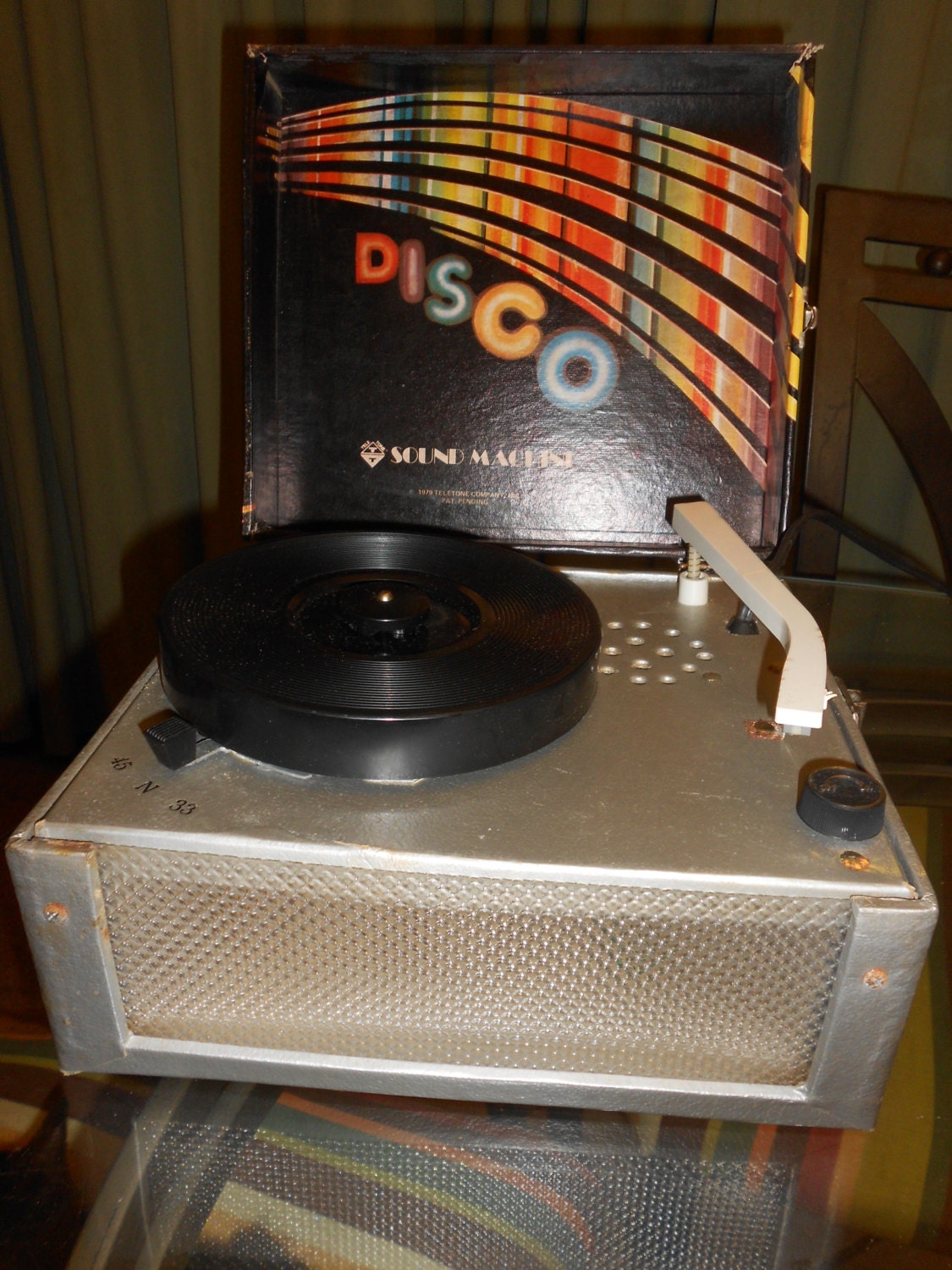 Record Player Disco Sound And Light Machine RARE