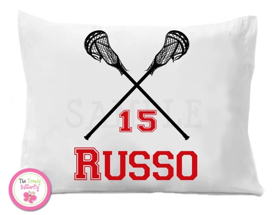 Lacrosse Personalized Pillow Case , Sports Personalized Pillowcase Il_570xn