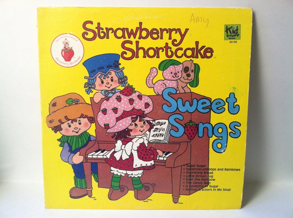 Strawberry Shortcake Vinyl Record Album by FondueAvenue on Etsy