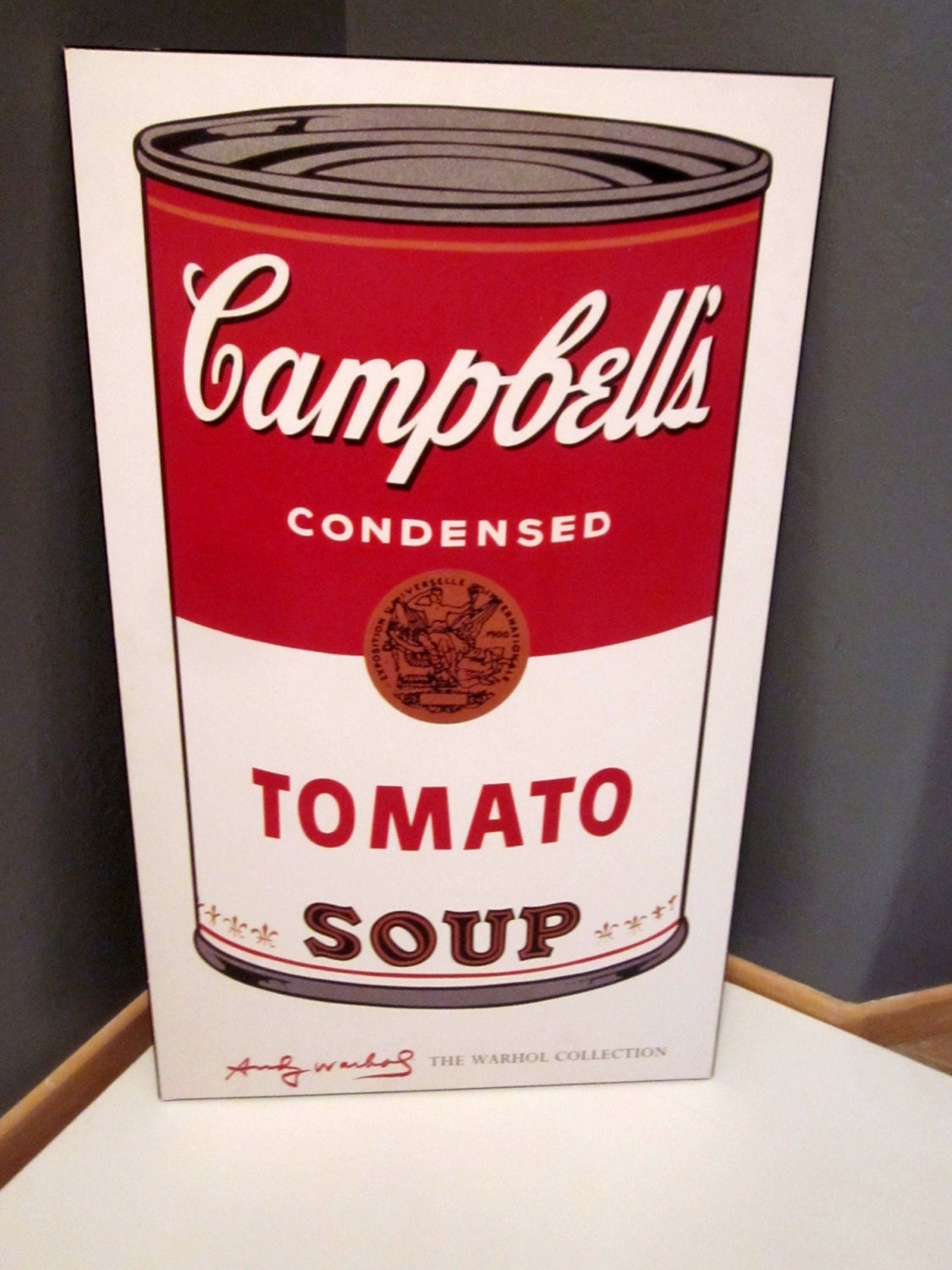 ANDY WARHOL Campbell's Tomato Soup Can Huge by welovelucite