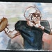 Football: The Bomb, watercolor on Rives BFK 8"x10" by Kenney Mencher