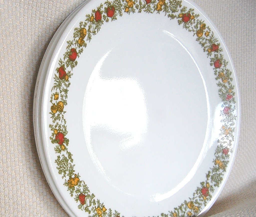 Set of 4 Vintage Corelle Spice O Life Dinner Plates in