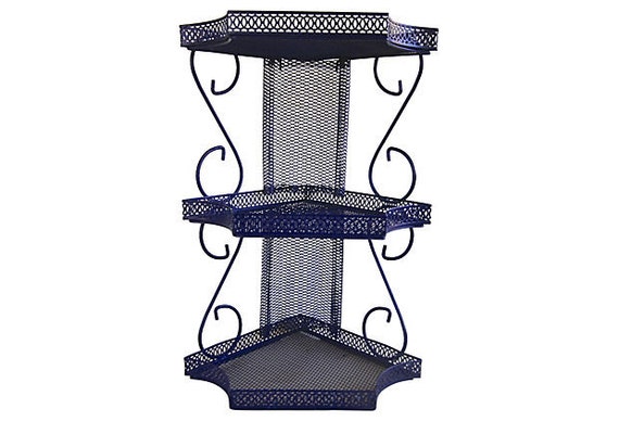 metal mesh 1950s corner shelf by trailerkitschdecor on etsy metal mesh 1950s corner shelf by trailerkitschdecor on etsy