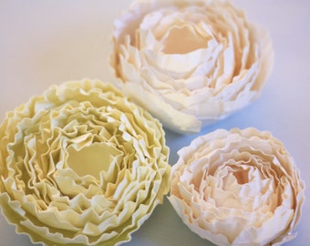 Paper Flower Tutorial - Paper Flower Template, DIY Home Decor