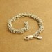 Chaos Chainmaille Bracelet, Argentium Sterling Silver, Small Chaos Pattern, Ready To Ship