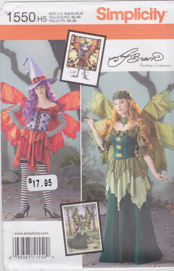 Simplicity Sewing Pattern 1550 Misses' Fairy By SheerWhimsyDesigns