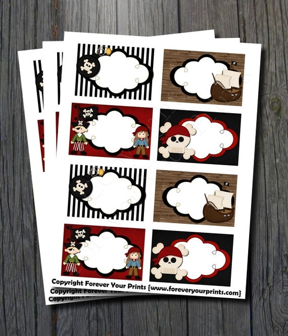 Pirate Party Buffet Cards - INSTANT DOWNLOAD Il_570xn