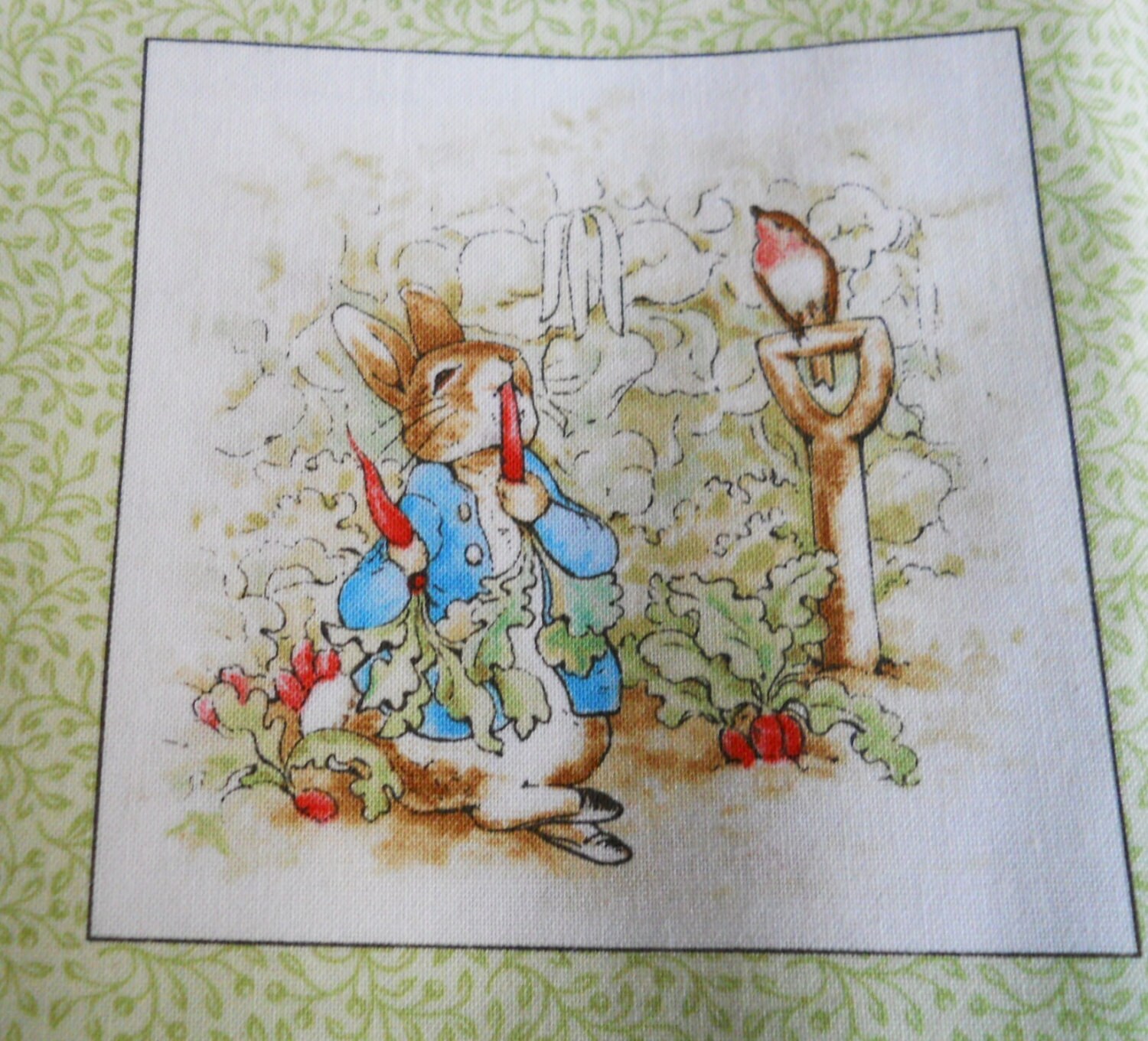 Beatrix Potter Cotton Fabric Peter Rabbit Fabric Panel