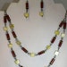 Green and Resistor Necklace Set - Upcycled Electronic Geek Jewelry