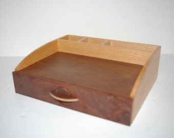 Desk and vanity organizer with hidden by customwoodwork1 on Etsy