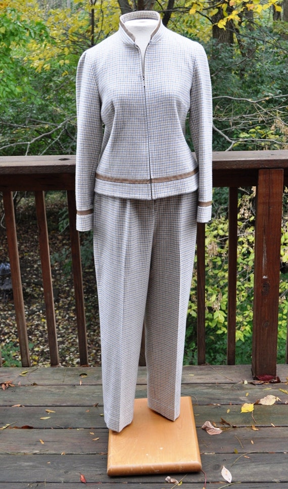 winter white wool pants