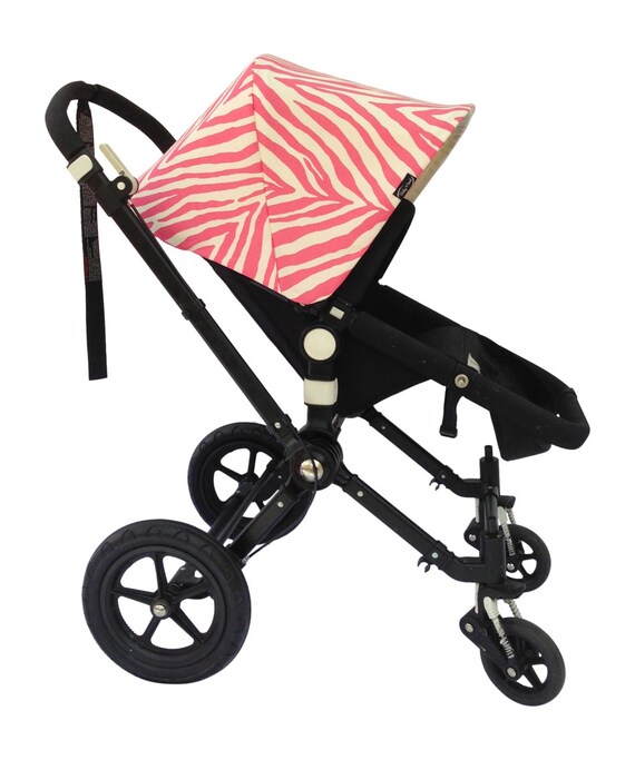 Items similar to Pink Zebra Replacement Canopy or Hood for Bugaboo