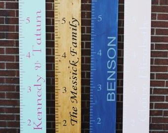 Personalized Children's Growth Chart Ruler Vinyl Decal