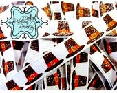 Fabulous Thanksgiving glitter brown pilgrim hats on 3/8" grosgrain ribbon Il_170x135