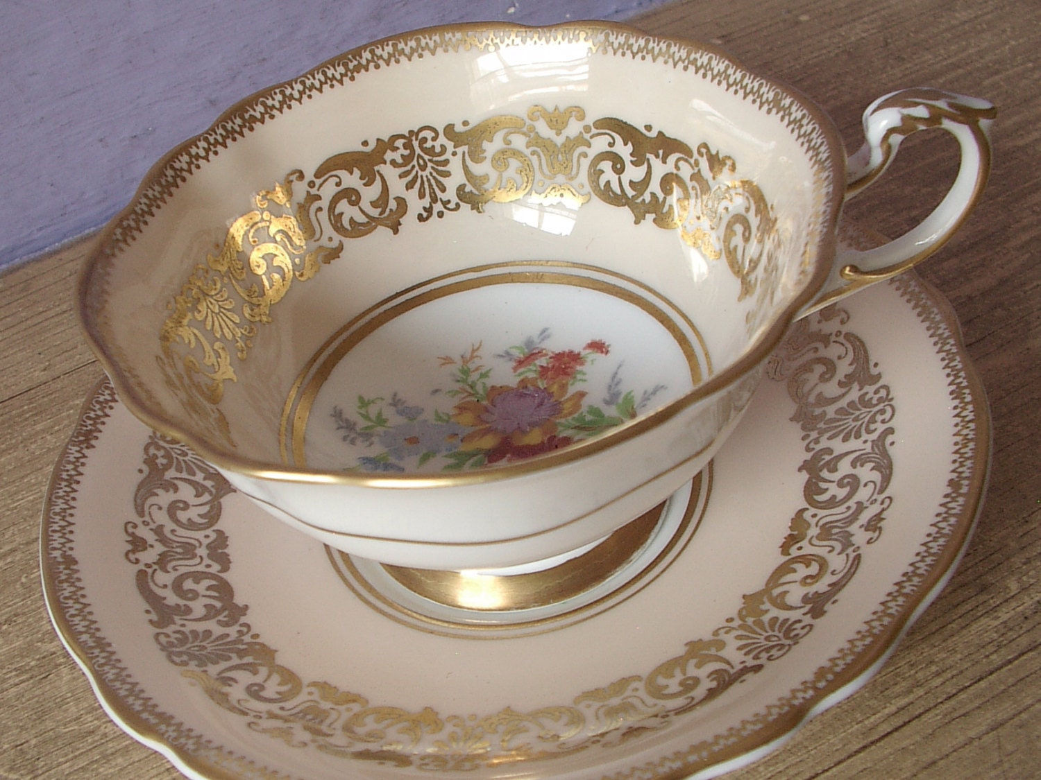 Antique Paragon china tea cup and saucer vintage by ShoponSherman