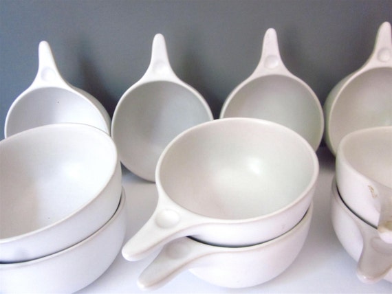 Vintage Bennington Pottery Small Soup Bowls Set Of Ten