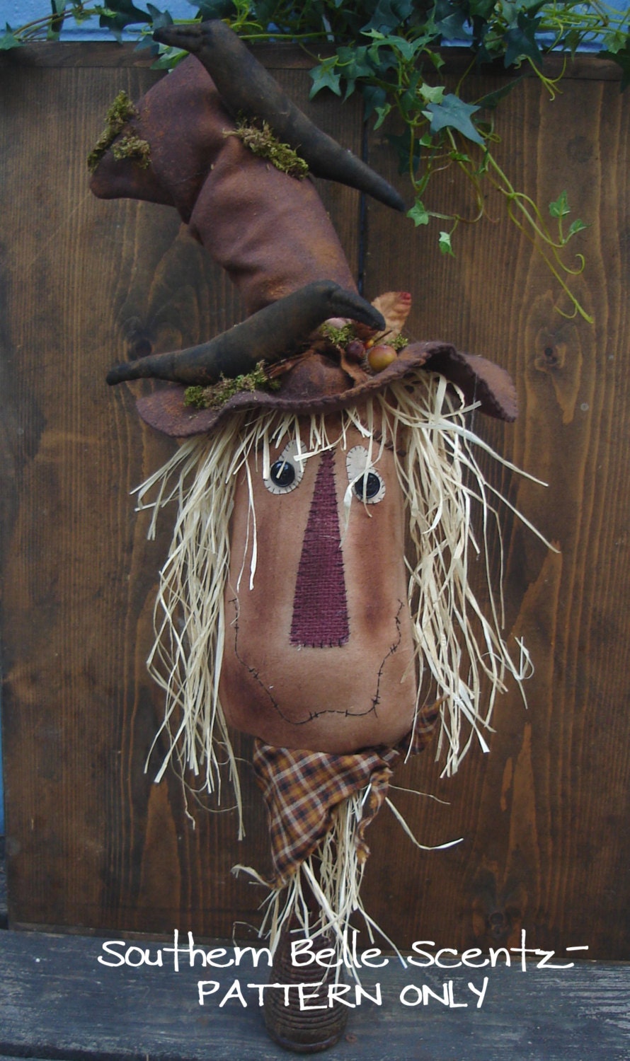 Sammy The Scarecrow on Wooden Bobbin E Pattern
