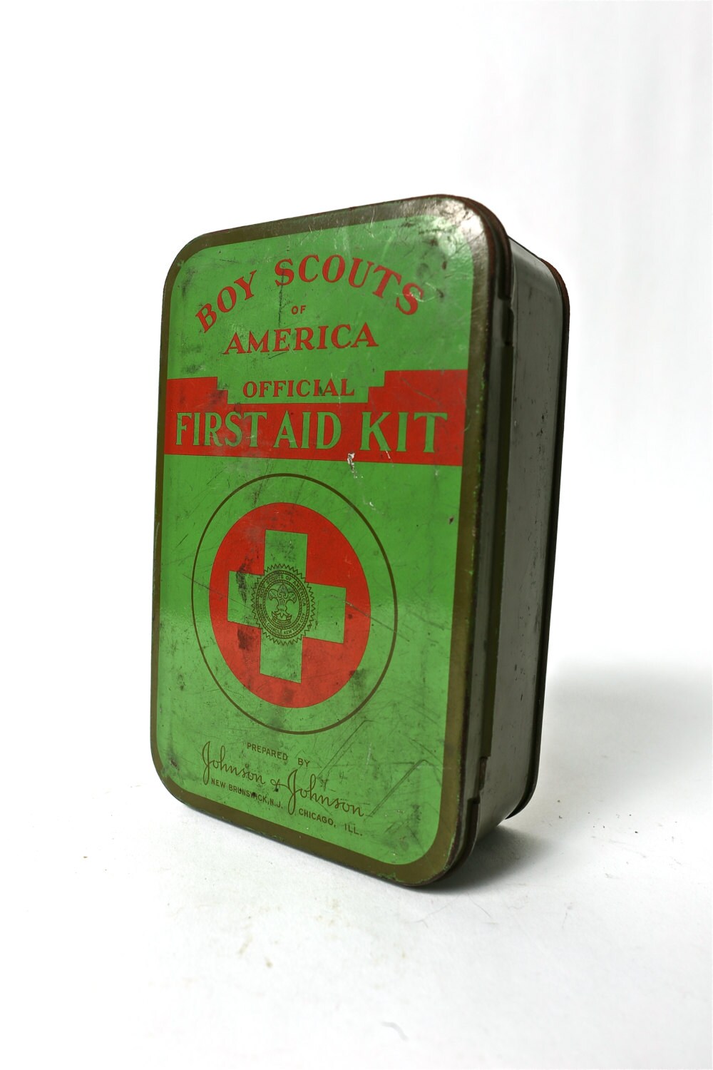 Vintage Boy Scouts of America First Aid Kit with Original