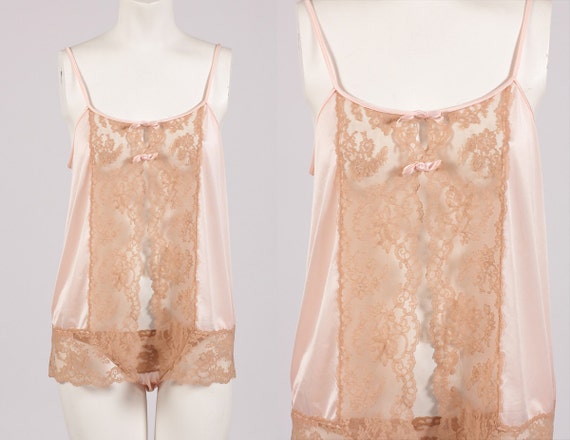 1960s lingerie/ 60s babydoll/ cami set by shopKLAD on Etsy