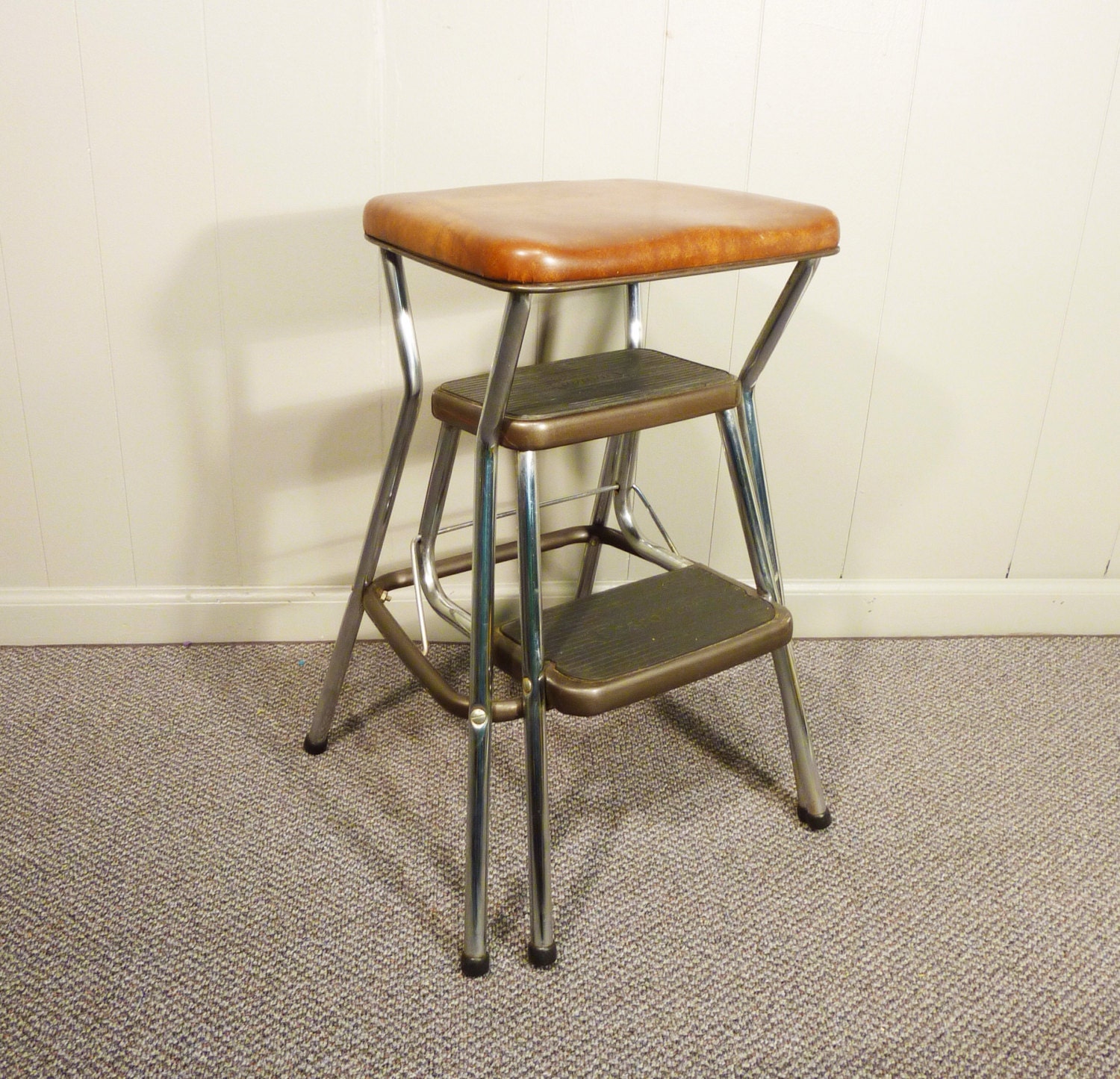 retro 50s vintage step stool kitchen chair Cosco