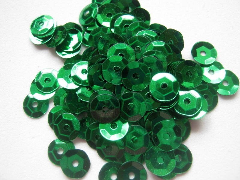 sequin green