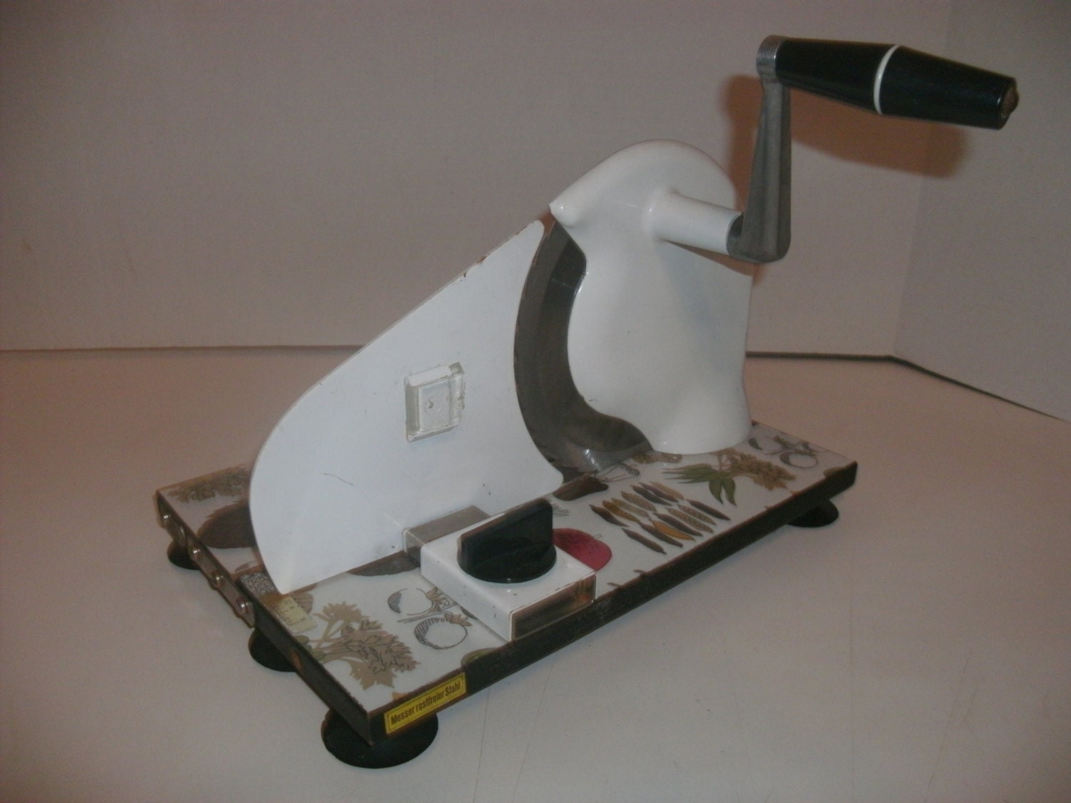 Vintage Foldaway Hand Crank Meat Slicer Made In Germany
