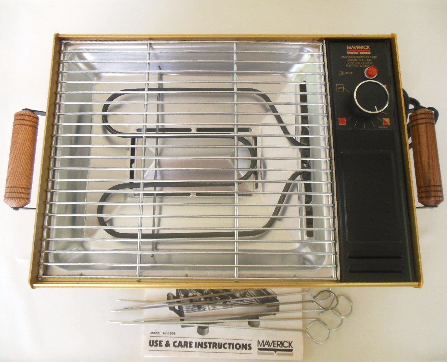 Maverick Electric Grill MI1505 New Vintage 1980s Indoor