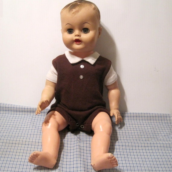 Adorable 1950s Drink and Wet Baby doll with sleep eyes