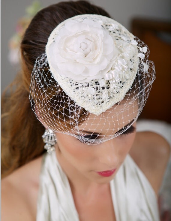 ivory wedding hats for sale